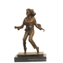 Musik Dekor Messing Statue Michael Jackson Handwerk Bronze Skulptur Tpy-853